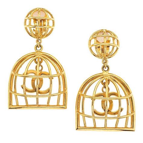 chanel birdcage|chanel birdcage earrings.